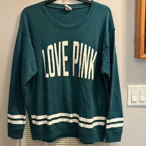 PINK Varsity Shirt/Crew Sweatshirt